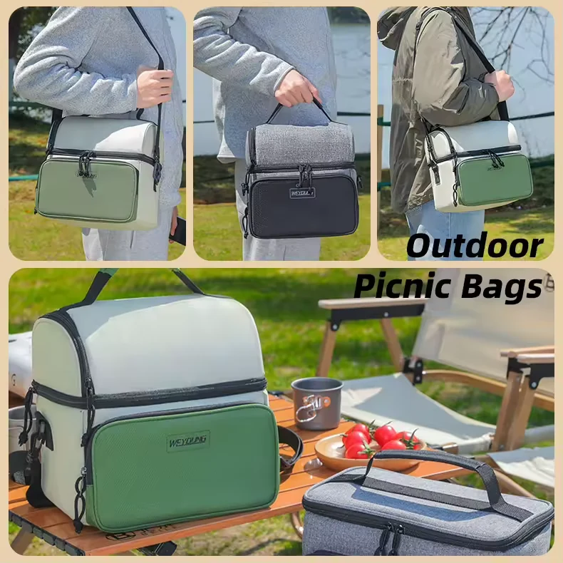 Double-Layer Oxford Insulated Lunch Bag product reference image