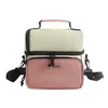 Double-Layer Oxford Insulated Lunch Bag Pink color SKU reference