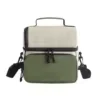 Double-Layer Oxford Insulated Lunch Bag Green color SKU reference