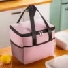 Oxford Insulated Lunch Cooler Bag for Work and Picnics Pink color SKU reference