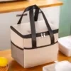 Oxford Insulated Lunch Cooler Bag for Work and Picnics White color SKU reference