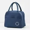 Oxford Insulated Lunch Cooler Bag with Shoulder Strap Navy color SKU reference