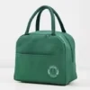 Oxford Insulated Lunch Cooler Bag with Shoulder Strap Green color SKU reference