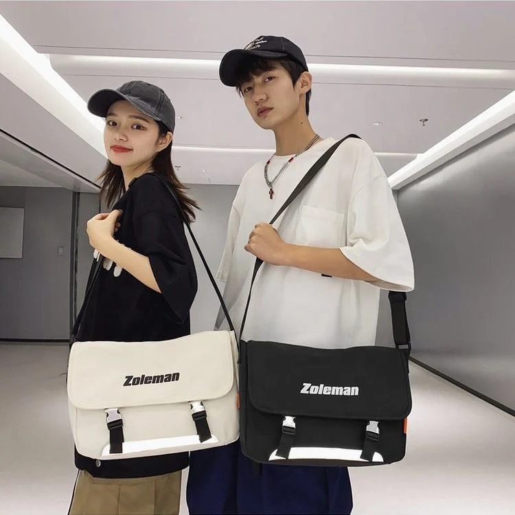 Reflective Outdoor and Travel Sling Messenger Bag product reference image