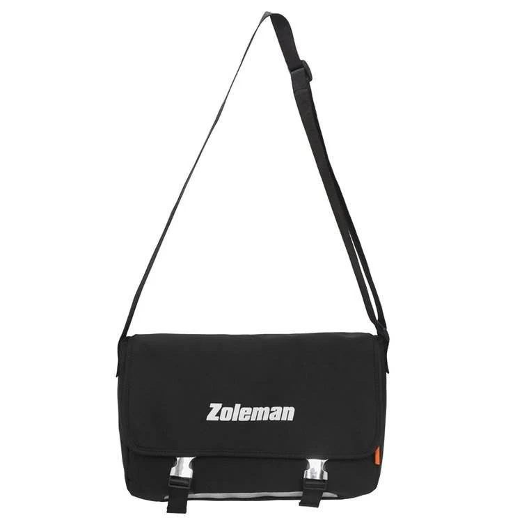 Reflective Outdoor and Travel Sling Messenger Bag Black color SKU reference