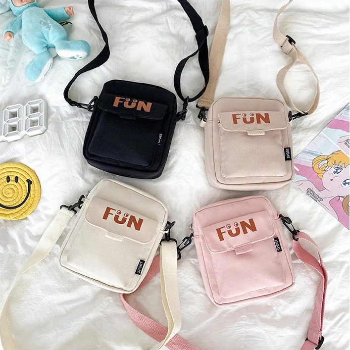 Mini Nylon Crossbody Bag with Magnetic Buckle product reference image