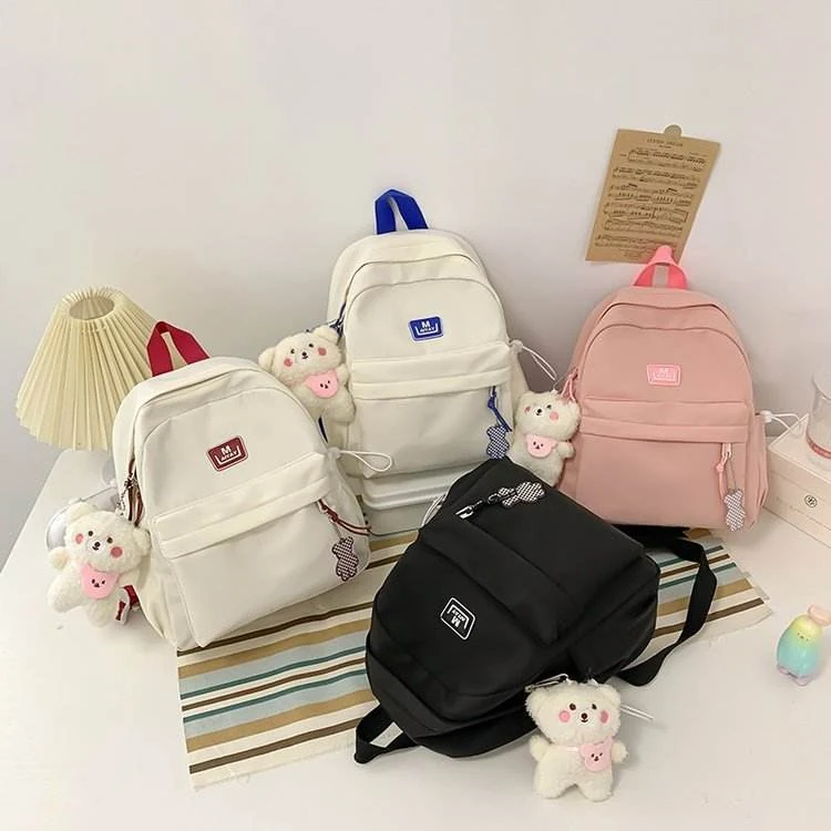 Unisex Nylon Backpack with Adjustable Shoulder Straps product reference image
