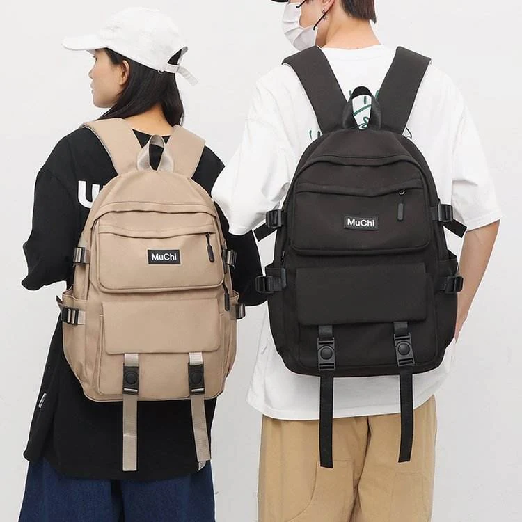 Unisex Nylon Computer Backpack with Two-Way Zip product reference image