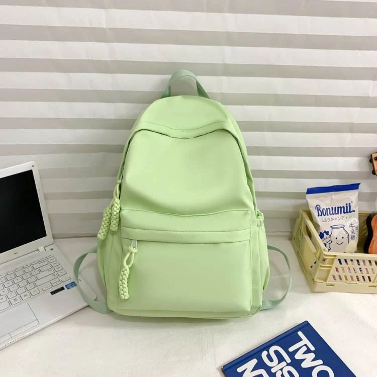 Oxford Cloth School Backpack with Five Color References Light green color SKU reference