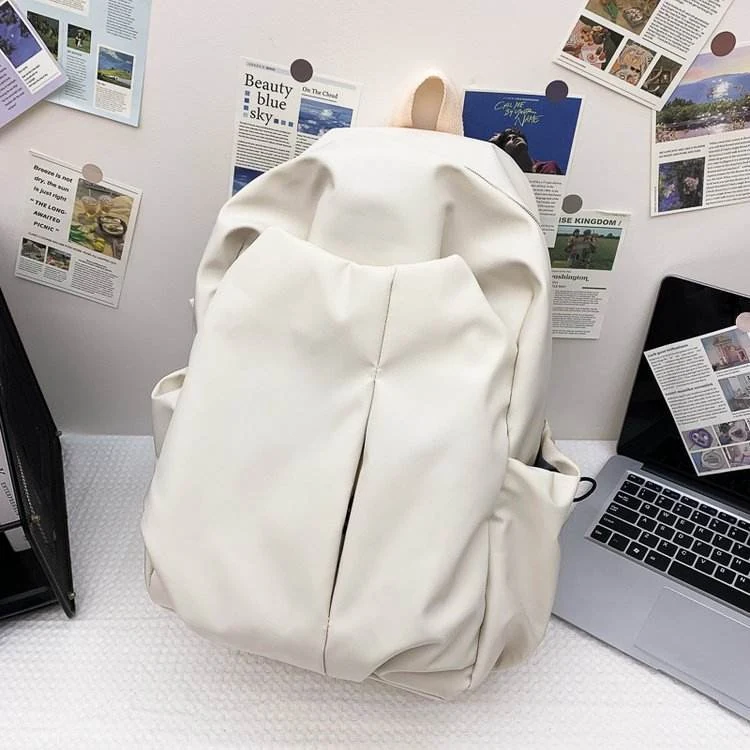 Nylon Casual Outdoor and Travel Backpack with Four Colors White color SKU reference
