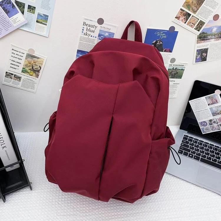 Nylon Casual Outdoor and Travel Backpack with Four Colors Red color SKU reference