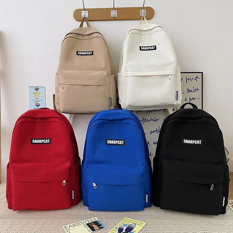 Nylon Travel and School Backpack with Five Color Options product reference image
