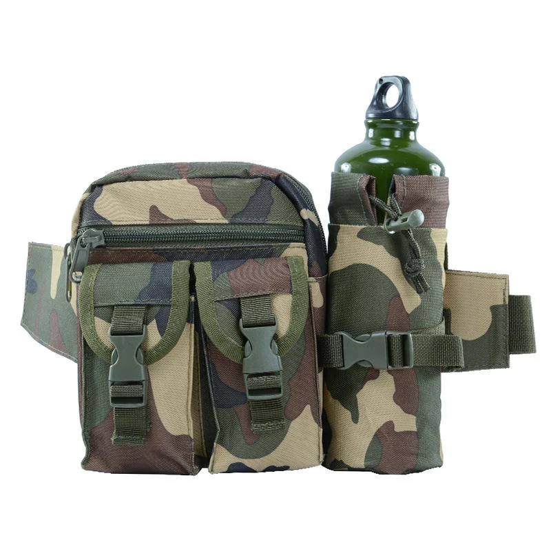 Tactical Water Bottle Waist Pouch with Eight Variant References Variant 3 color SKU reference