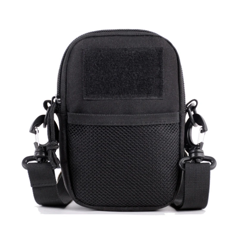 Compact Oxford Tactical Utility Sling Pouch with MOLLE Webbing Black color SKU reference