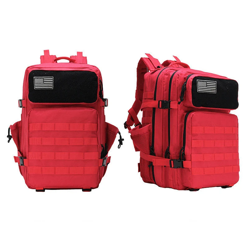 45 L MOLLE Tactical Backpack in Six Colors Burgundy color SKU reference