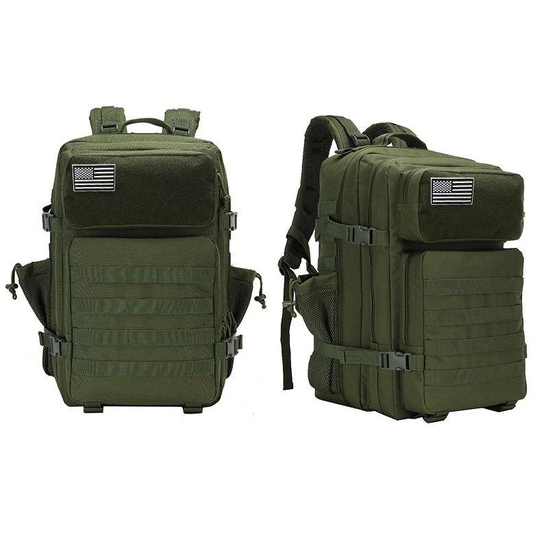 45 L MOLLE Tactical Backpack in Six Colors Army green color SKU reference