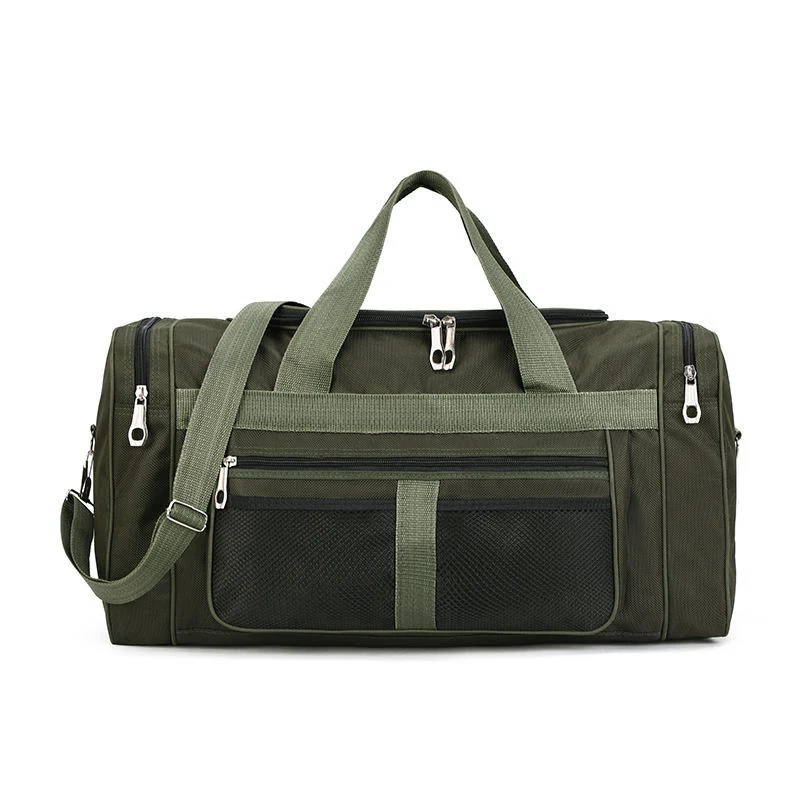 Lightweight Oxford Yoga and Travel Duffel in Black and Green Green color SKU reference