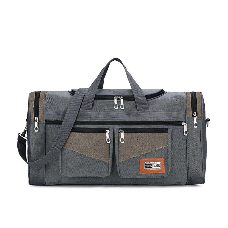 Portable Oxford Travel Duffel in Three Colors Dark grey color SKU reference