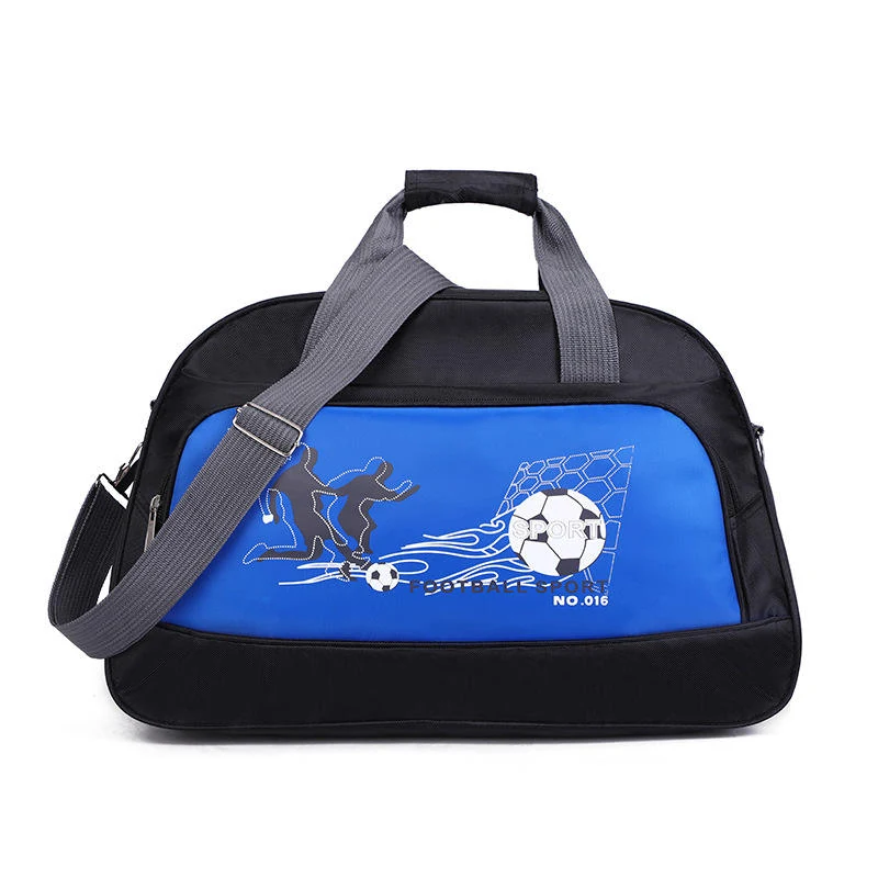 Foldable Printed Oxford Travel Duffel Sky blue color SKU reference