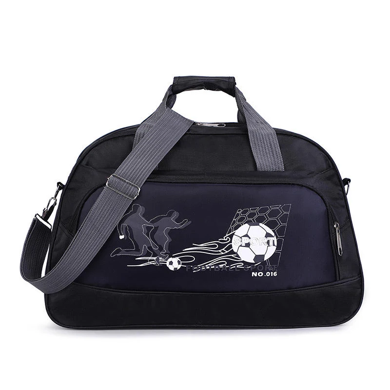 Foldable Printed Oxford Travel Duffel Deep blue color SKU reference