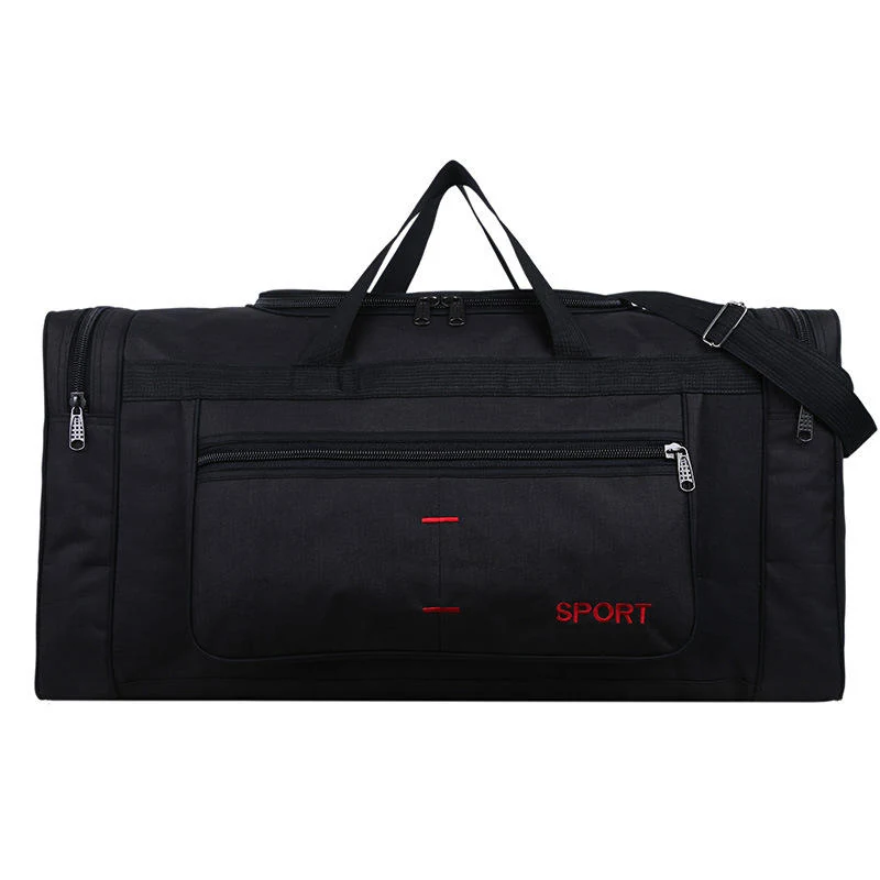 Oxford Cloth Travel Duffel in Four Colors Black color SKU reference