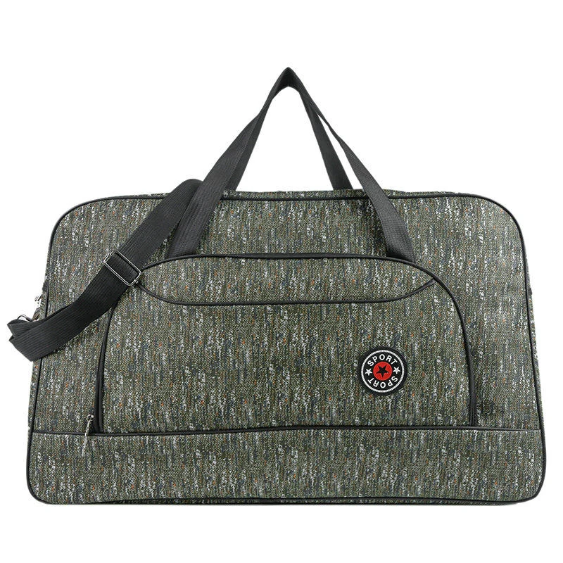 Canvas Yoga & Travel Duffel in Three Colors Army green color SKU reference