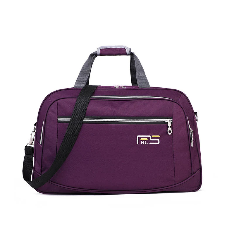 Foldable Canvas Travel Organizer in Three Colors Purple color SKU reference