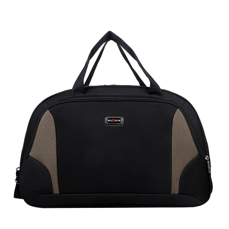 Large Foldable Oxford Cloth Weekender in Two Sizes Black color SKU reference