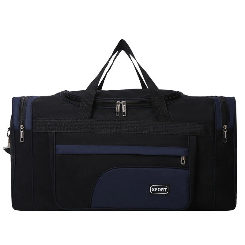 Foldable Oxford Cloth Travel Organizer Duffel Deep blue color SKU reference