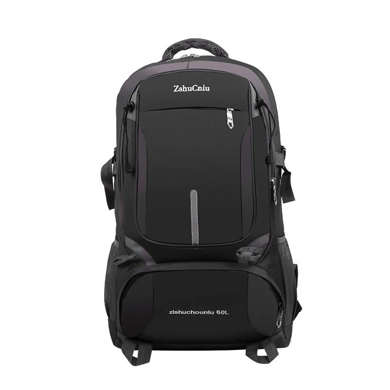 Multi-Size Oxford Cloth Outdoor Travel Backpack Black color SKU reference