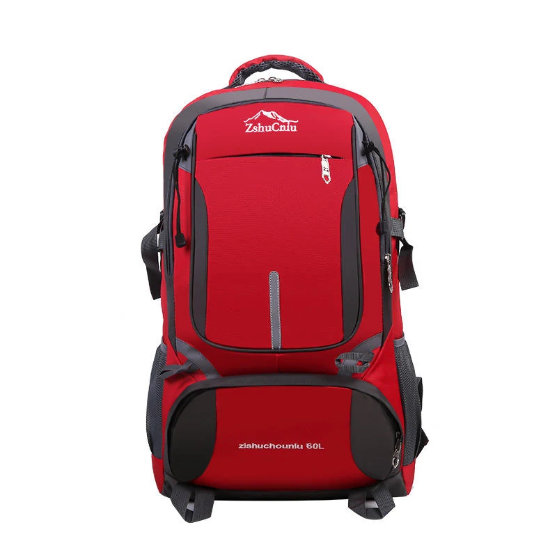 Multi-Size Oxford Cloth Outdoor Travel Backpack Red color SKU reference
