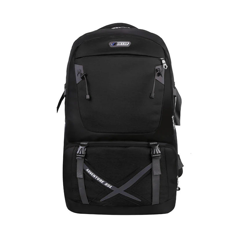 Large Oxford Cloth Hiking & Travel Backpack Black color SKU reference