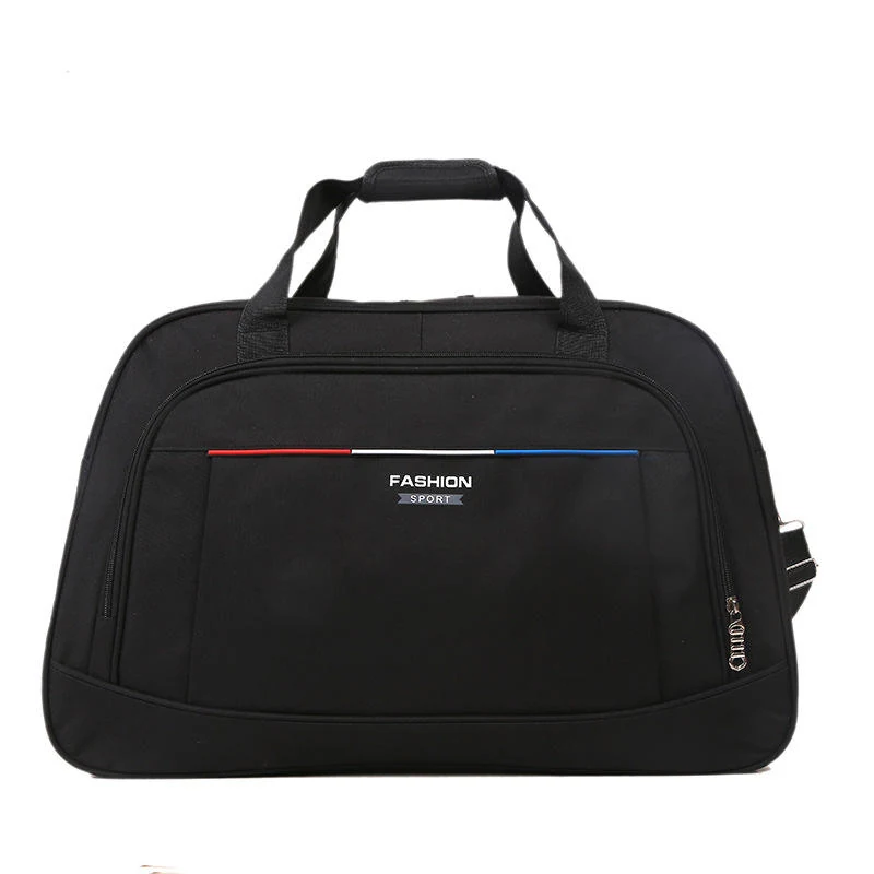 Multi-Function Lightweight Oxford Cloth Travel Duffel Black color SKU reference