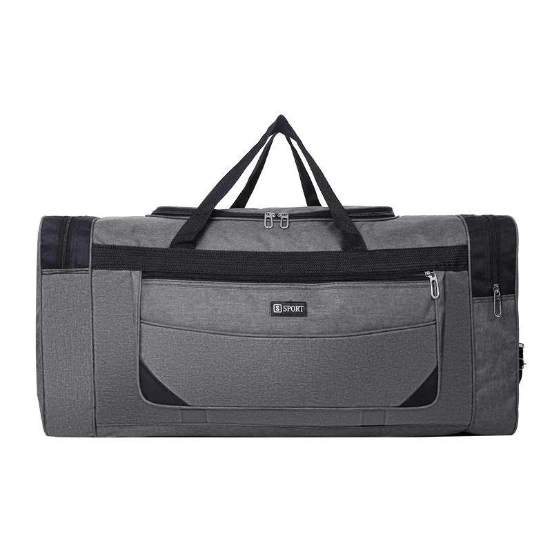 Foldable Oxford Yoga, Gym & Travel Duffel in Four Colors Grey color SKU reference