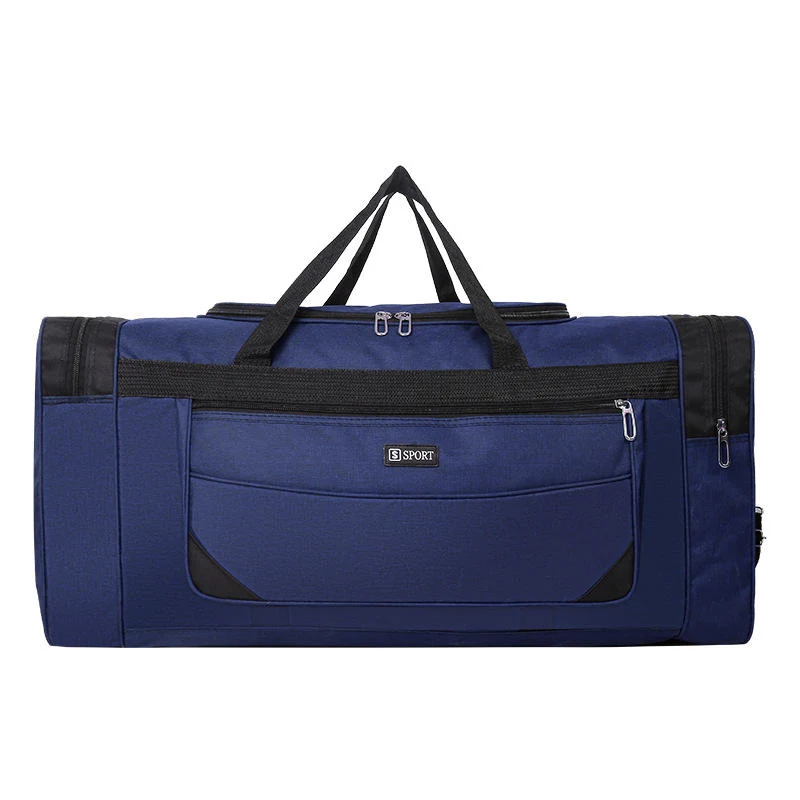 Foldable Oxford Yoga, Gym & Travel Duffel in Four Colors Deep blue color SKU reference