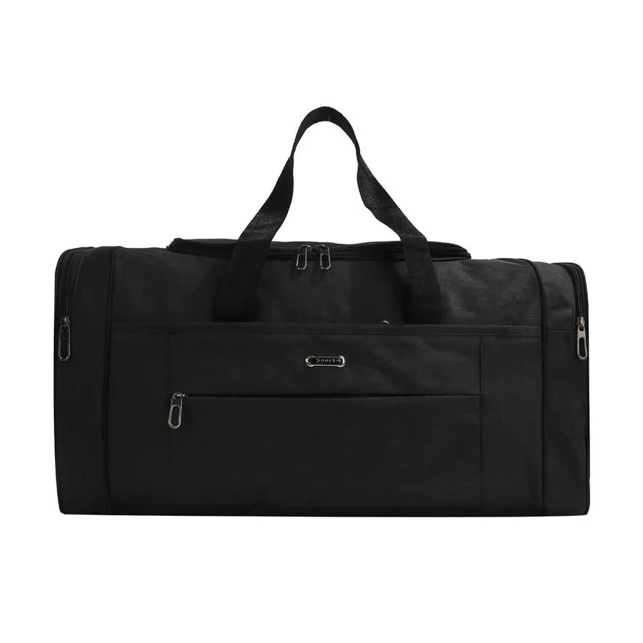 Multi-Size Oxford Cloth Yoga, Gym & Travel Duffel Black color SKU reference