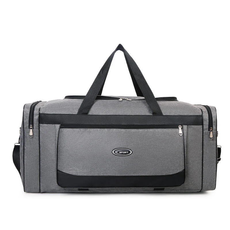 Foldable Oxford Cloth Yoga & Gym Travel Duffel Dark grey color SKU reference