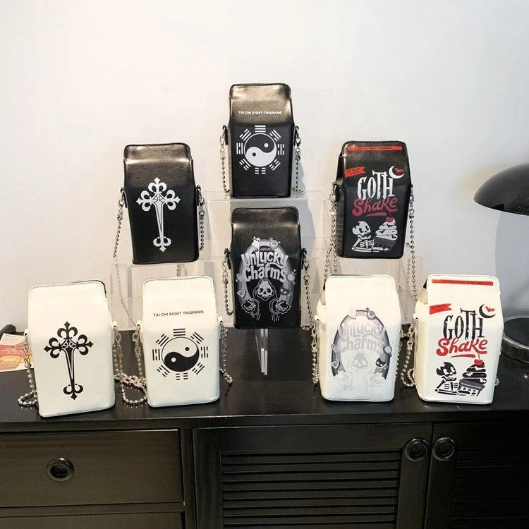 Graffiti PU Square-Box Crossbody Bag product reference image