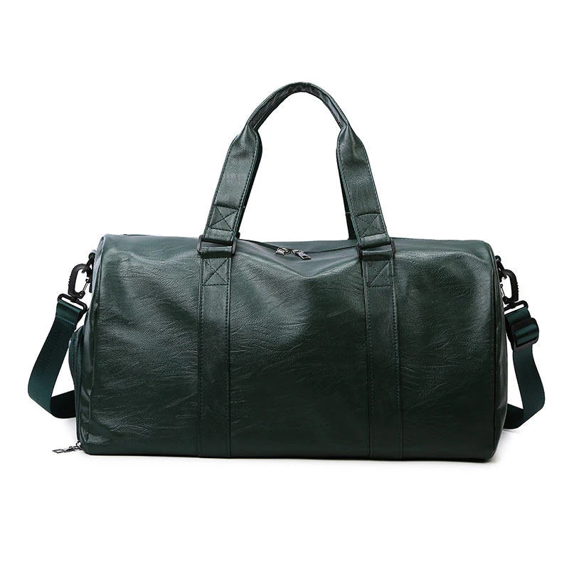 PU Travel Bag for Sports and Fitness Green color SKU reference