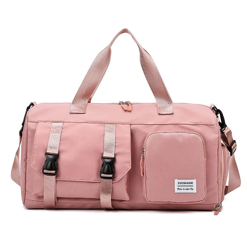 Oxford Wet and Dry Travel Duffel Bag Pink color SKU reference