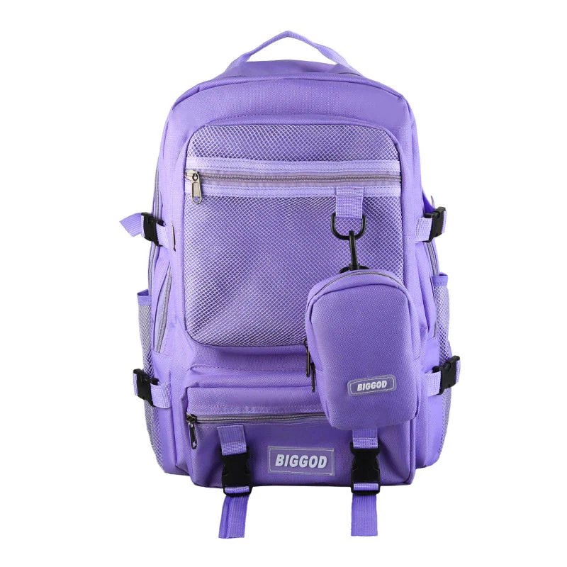 Outdoor Backpack with Multi-Compartment Organization Purple color SKU reference