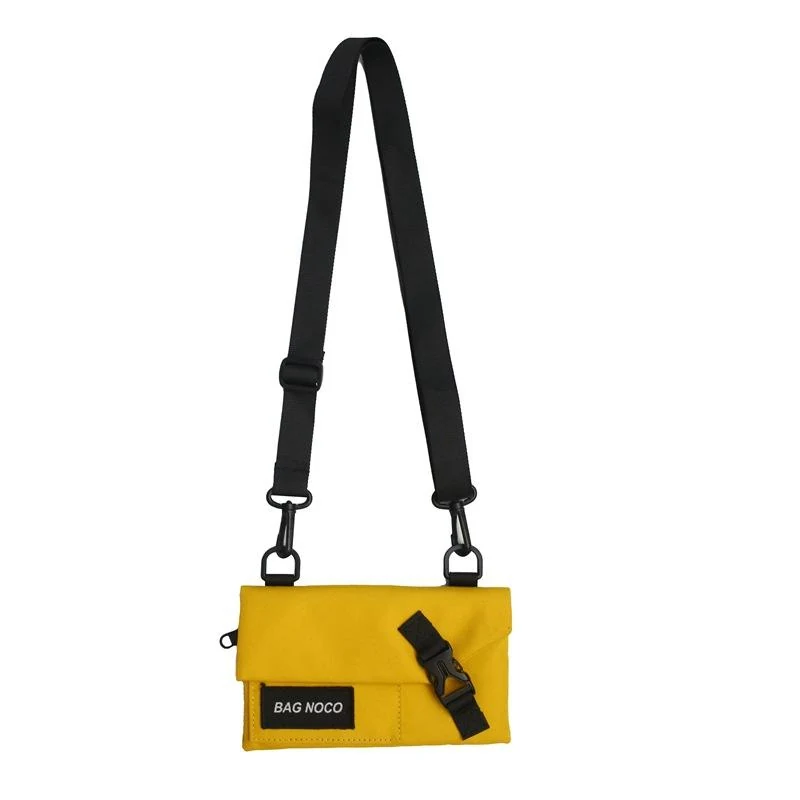 Envelope Mini Phone Crossbody Bag with Locking Buckle Yellow color SKU reference