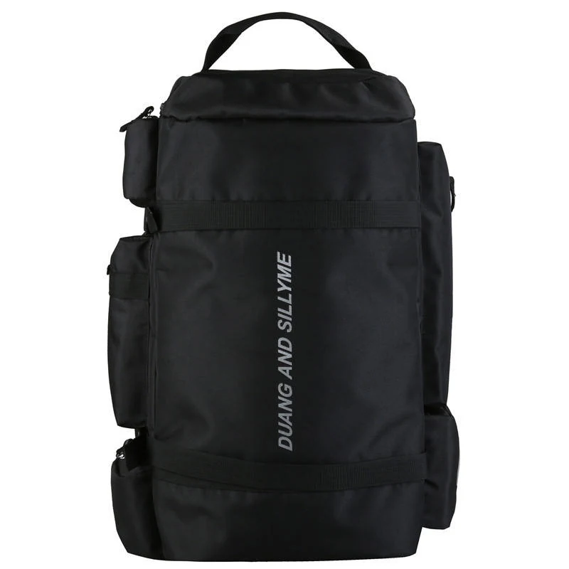 Large Oxford Travel Backpack for Outdoor Use Black color SKU reference