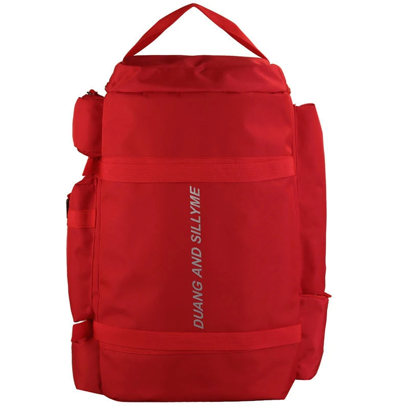Large Oxford Travel Backpack for Outdoor Use Red color SKU reference