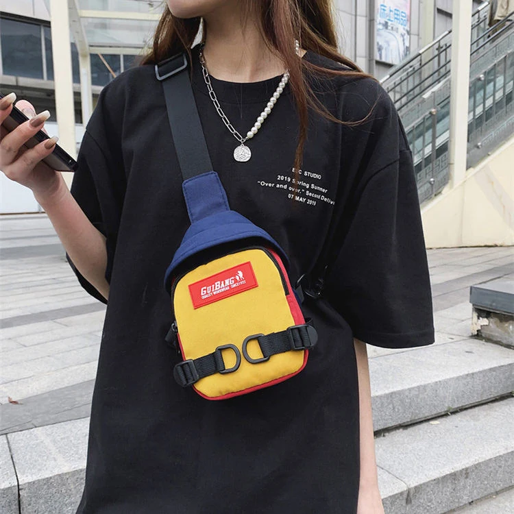 Color-Block Nylon Chest and Crossbody Bag product reference image