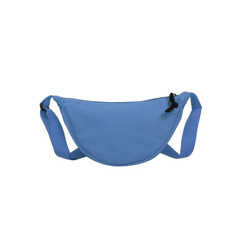 Nylon Student and Sports Chest Crossbody Bag Sky Blue color SKU reference
