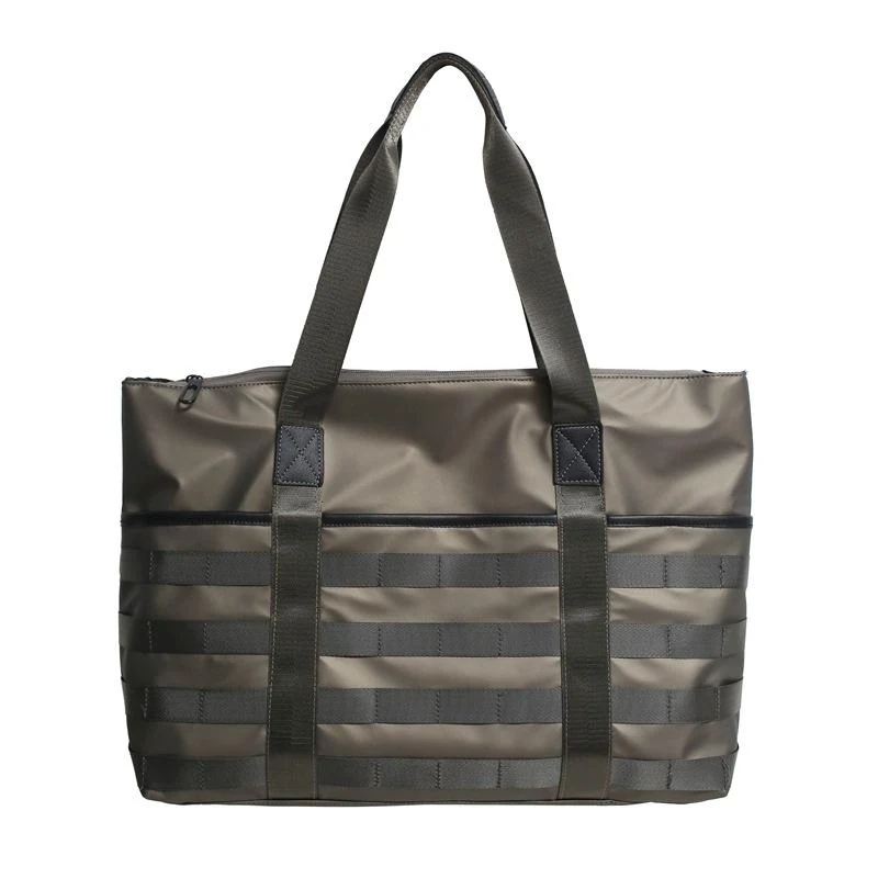 Oxford Multi-Pocket Everyday Tote Dark Khaki color SKU reference