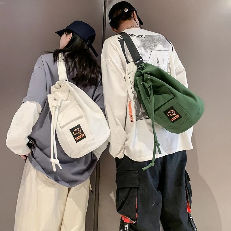 Canvas Drawstring Chest and Crossbody Pack product reference image