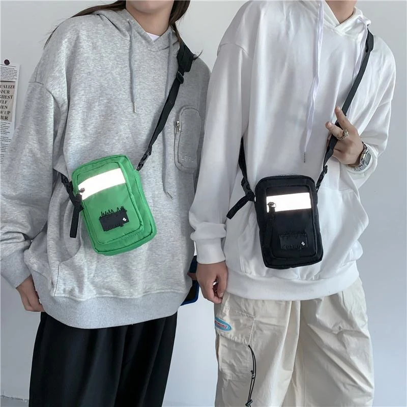 Reflective-Style Mini Polyester Crossbody Bag product reference image
