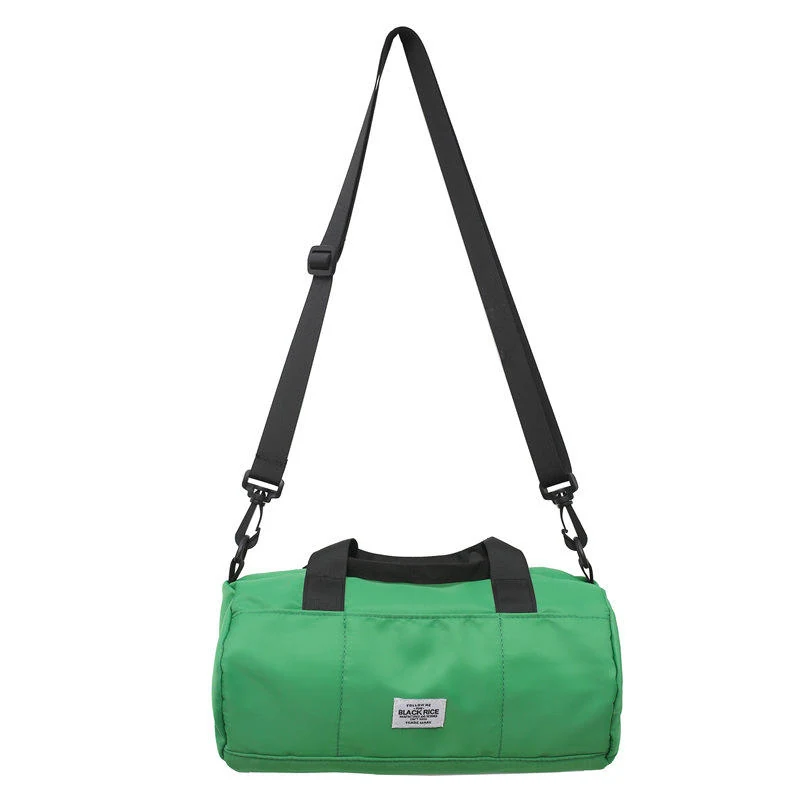 Polyester Cylinder Mini Crossbody Bag Green color SKU reference